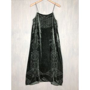 Anthropologie Floreat Carina burnout velvet dress
